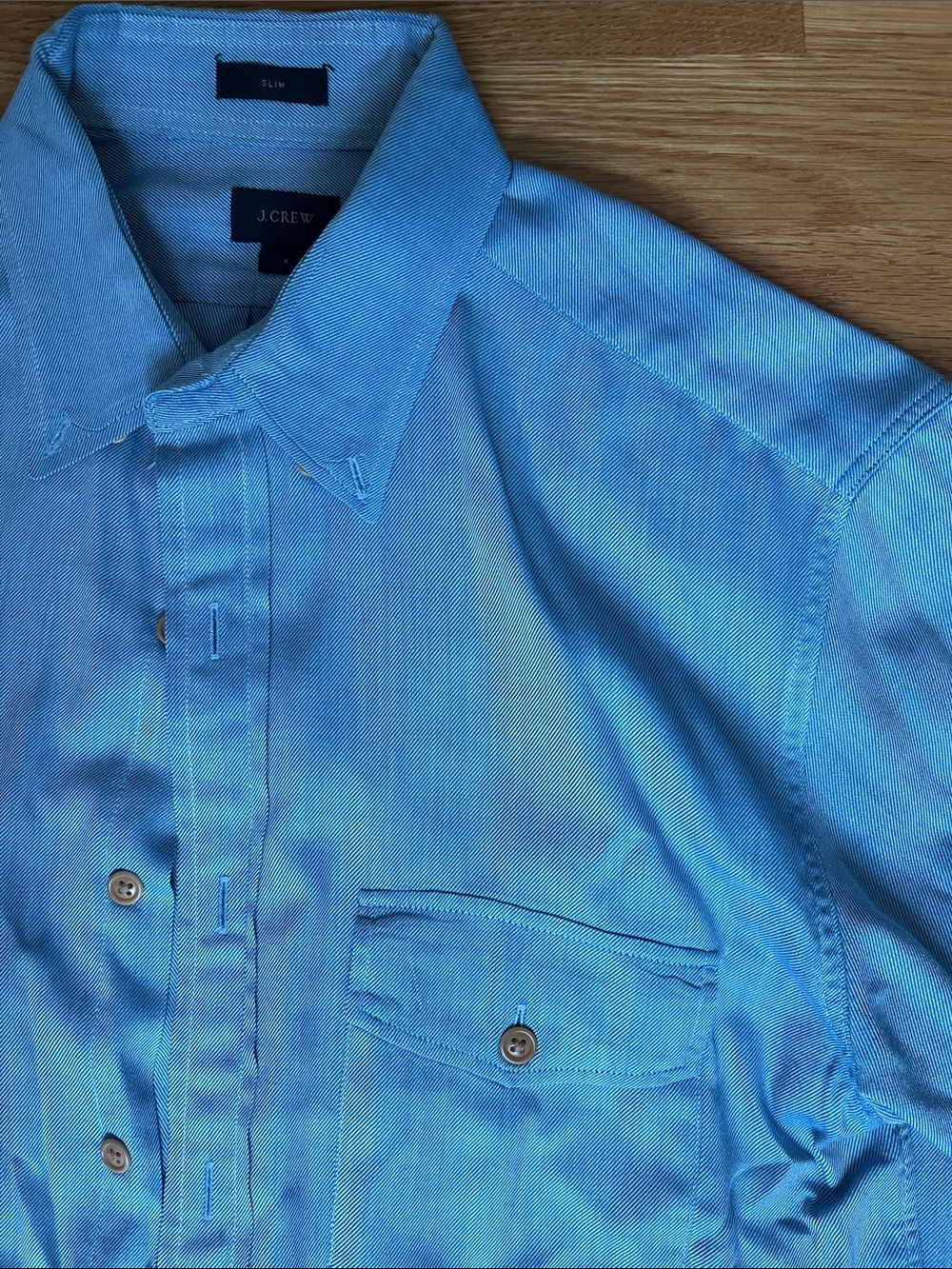 J. Crew Men’s Blue Long-Sleeve Dress Shirt